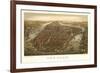 1874 NYC Map-N. Harbick-Framed Art Print