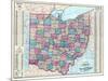 1874, Ohio State Map, Ohio, United States-null-Mounted Giclee Print