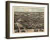 1874, Oneida  Bird's Eye View, New York, United States-null-Framed Giclee Print