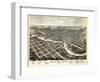1874, South Bend Bird's Eye View, Indiana, United States-null-Framed Giclee Print