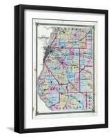 1874, St. Clair County Map, Illinois, United States-null-Framed Giclee Print