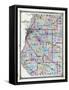 1874, St. Clair County Map, Illinois, United States-null-Framed Stretched Canvas