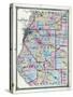 1874, St. Clair County Map, Illinois, United States-null-Stretched Canvas