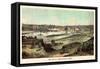 1874, St. Paul 1874 Bird's Eye View, Minnesota, United States-null-Framed Stretched Canvas