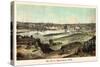 1874, St. Paul 1874 Bird's Eye View, Minnesota, United States-null-Stretched Canvas