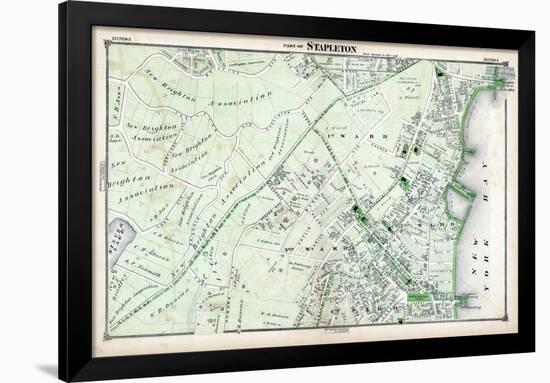 1874, Stapleton, New York, United States, Staten Island-null-Framed Giclee Print