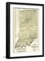 1874, State Map, Indiana, United States-null-Framed Giclee Print