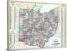 1874, State Map, Ohio, United States-null-Stretched Canvas