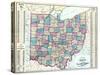 1874, State Map, Ohio, United States-null-Stretched Canvas