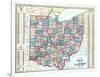 1874, State Map, Ohio, United States-null-Framed Giclee Print