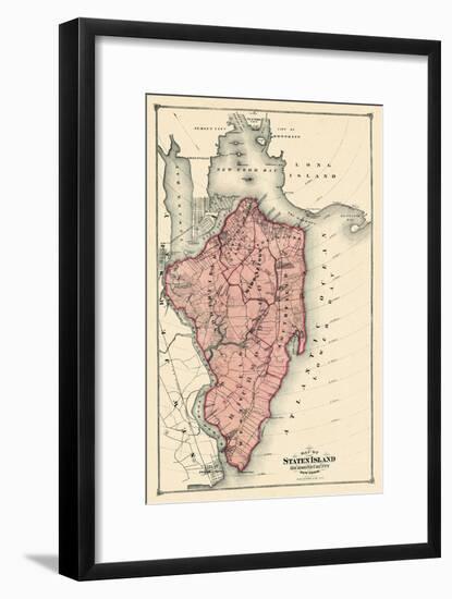1874, Staten Island, New York, United States-null-Framed Giclee Print