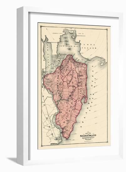 1874, Staten Island, New York, United States-null-Framed Giclee Print