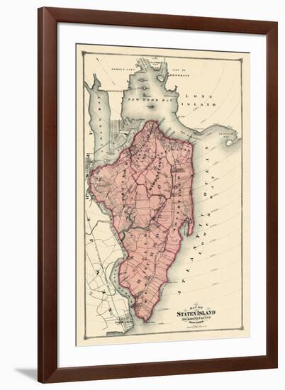 1874, Staten Island, New York, United States-null-Framed Premium Giclee Print