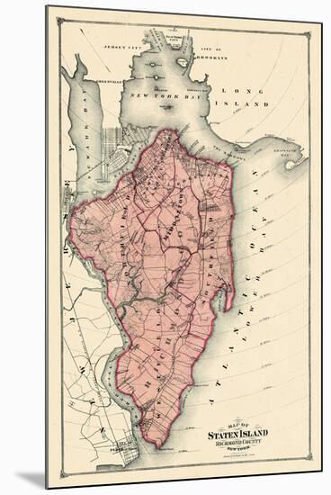 1874, Staten Island, New York, United States-null-Mounted Premium Giclee Print
