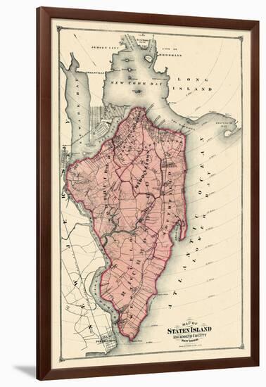 1874, Staten Island, New York, United States-null-Framed Giclee Print