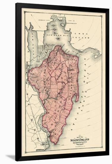 1874, Staten Island, New York, United States-null-Framed Giclee Print