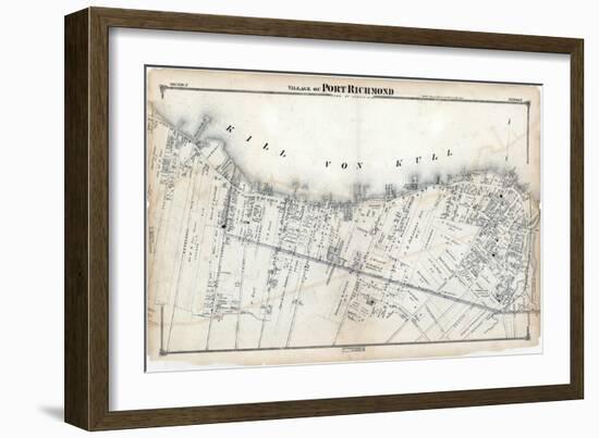 1874, Staten Island, Port Richmond Village, New York, United States-null-Framed Giclee Print