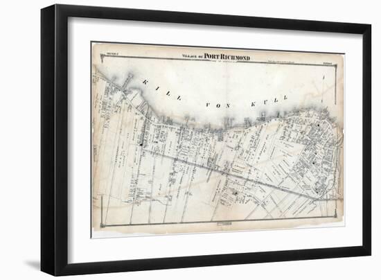 1874, Staten Island, Port Richmond Village, New York, United States-null-Framed Giclee Print