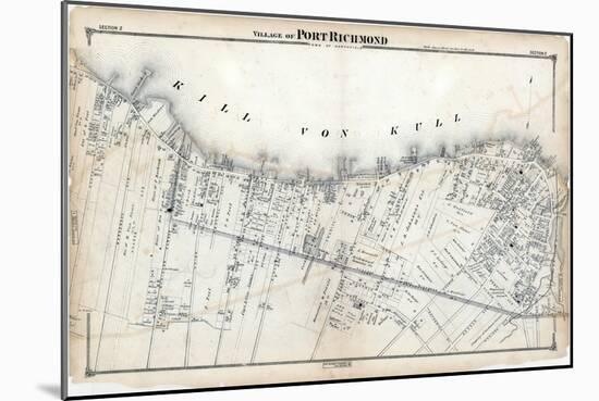 1874, Staten Island, Port Richmond Village, New York, United States-null-Mounted Giclee Print