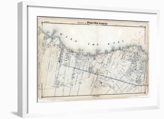 1874, Staten Island, Port Richmond Village, New York, United States-null-Framed Giclee Print