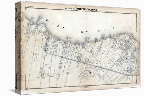 1874, Staten Island, Port Richmond Village, New York, United States-null-Stretched Canvas