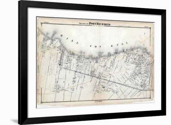 1874, Staten Island, Port Richmond Village, New York, United States-null-Framed Giclee Print