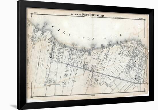 1874, Staten Island, Port Richmond Village, New York, United States-null-Framed Giclee Print