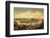1874 View of Pittsburgh, Pennsylvania at the Confluence of the Monongahela and Allegheny Rivers-null-Framed Photo