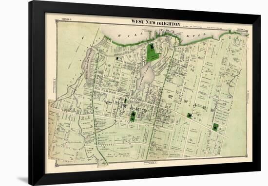 1874, West New Brighton, New York, United States, Staten Island-null-Framed Giclee Print