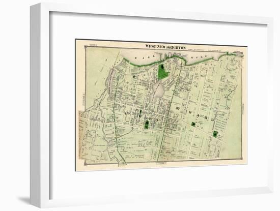 1874, West New Brighton, New York, United States, Staten Island-null-Framed Giclee Print