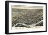 1874, Wilmington Bird's Eye View, Delaware, United States-null-Framed Giclee Print