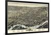 1874, Wilmington Bird's Eye View, Delaware, United States-null-Framed Giclee Print