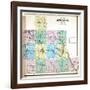 1875, Athens County Outline Map, Ohio, United States-null-Framed Giclee Print