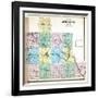 1875, Athens County Outline Map, Ohio, United States-null-Framed Giclee Print