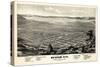 1875, Brigham City Bird's Eye View, Utah, United States-null-Stretched Canvas