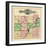 1875, Butler County Map, Ohio, United States-null-Framed Giclee Print