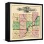 1875, Butler County Map, Ohio, United States-null-Framed Stretched Canvas