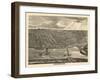 1875, Davenport Bird's Eye View, Iowa, United States-null-Framed Giclee Print