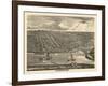 1875, Davenport Bird's Eye View, Iowa, United States-null-Framed Giclee Print