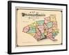 1875, Delaware County Map, Pennsylvania, United States-null-Framed Giclee Print