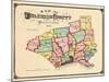 1875, Delaware County Map, Pennsylvania, United States-null-Mounted Giclee Print