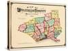 1875, Delaware County Map, Pennsylvania, United States-null-Stretched Canvas