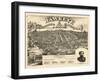 1875, Des Moines Bird's Eye View, Iowa, United States-null-Framed Giclee Print