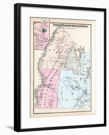 1875, Enfield, Passadumkeag, Lowell, Maine, United States-null-Framed Giclee Print