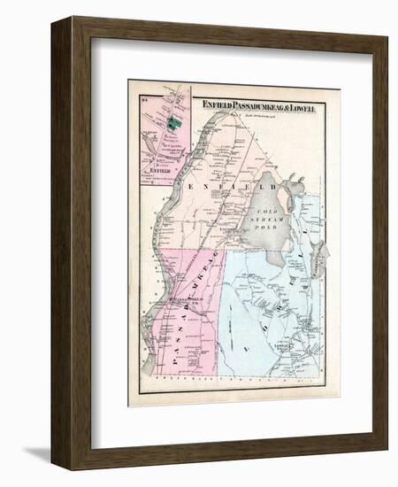 1875, Enfield, Passadumkeag, Lowell, Maine, United States-null-Framed Giclee Print