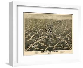 1875, Gloversville  Bird's Eye View, New York, United States-null-Framed Giclee Print