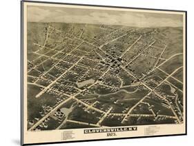 1875, Gloversville  Bird's Eye View, New York, United States-null-Mounted Giclee Print