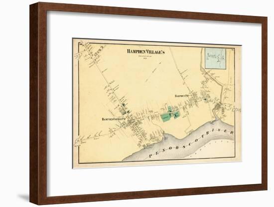 1875, Hampden, Maine, United States-null-Framed Giclee Print