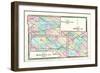 1875, Henry County, Fulton County, Defiance County Maps, Ohio, United States-null-Framed Giclee Print