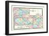 1875, Henry County, Fulton County, Defiance County Maps, Ohio, United States-null-Framed Giclee Print